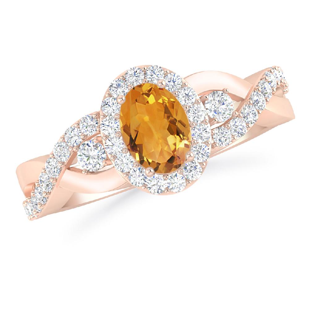 Rose Gold - Citrine