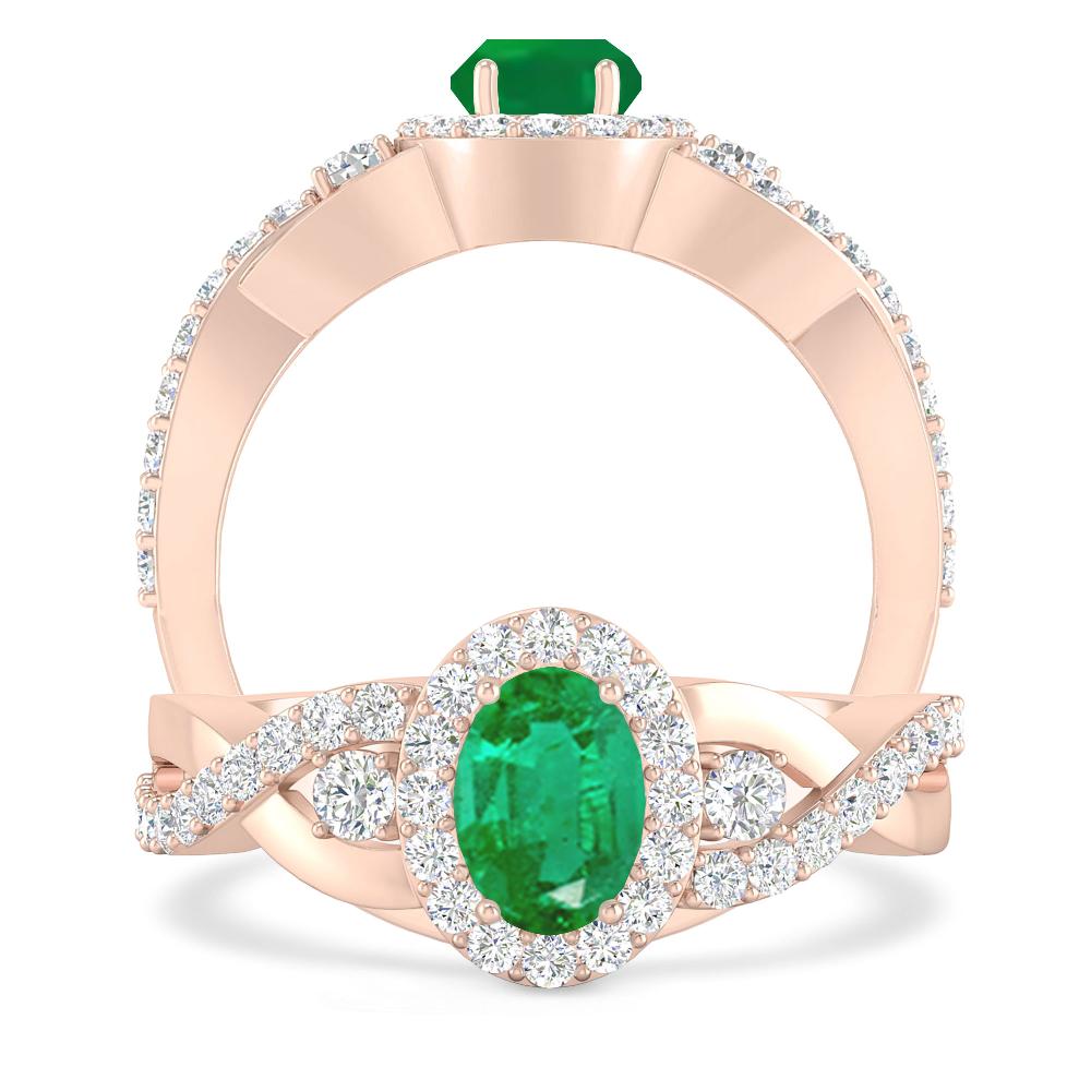 Rose Gold - Emerald