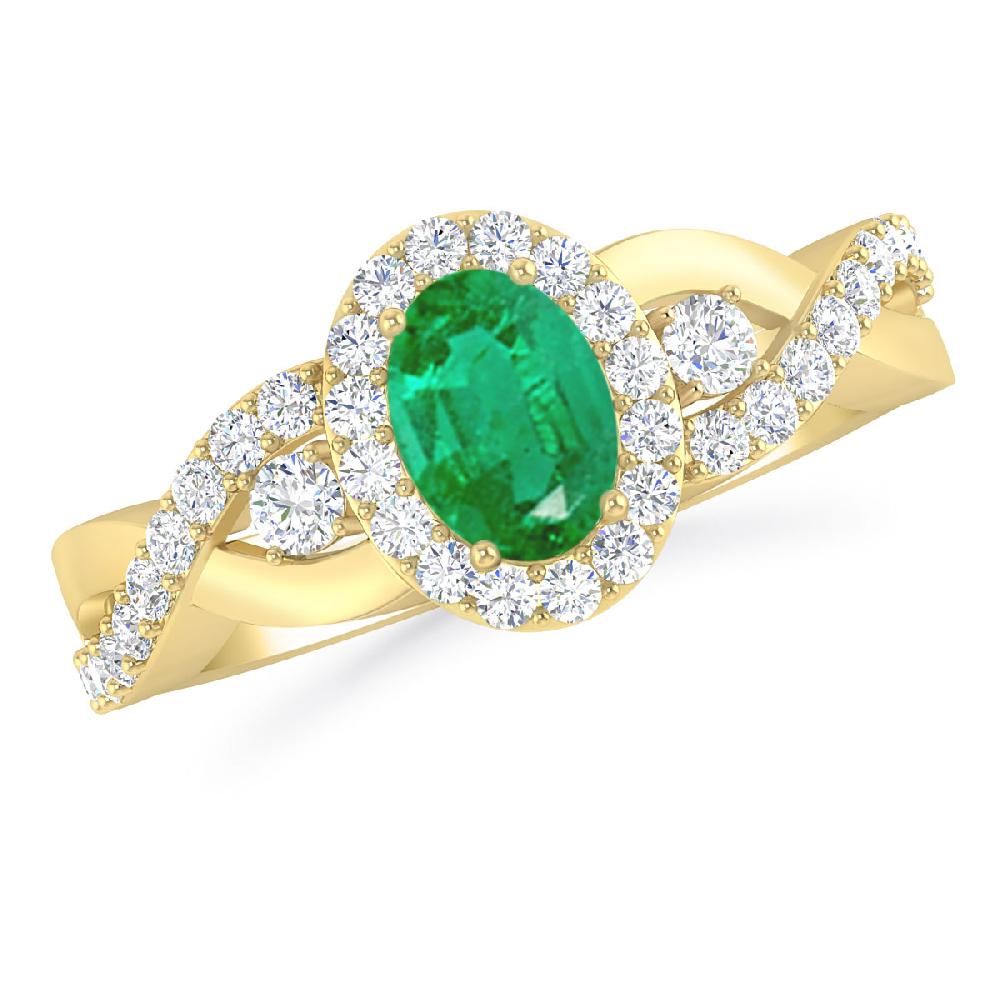 Yellow Gold - Emerald