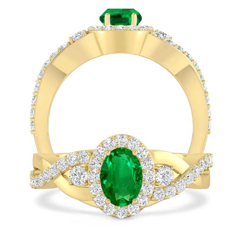 Yellow Gold - Emerald