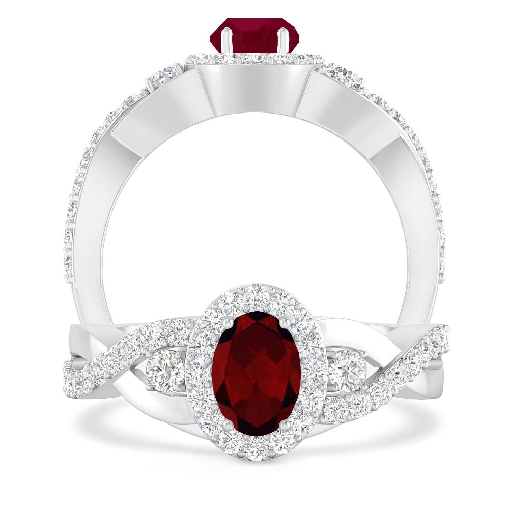 White Gold - Garnet