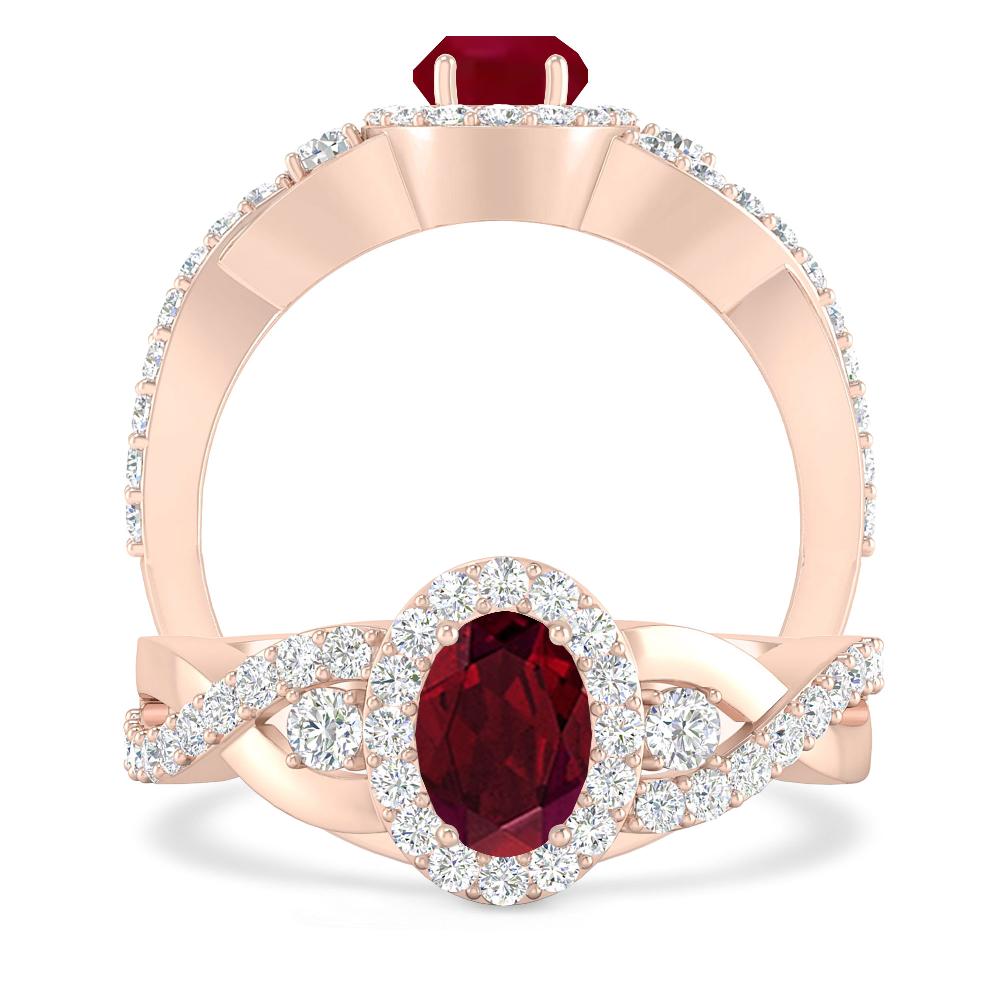 Rose Gold - Garnet