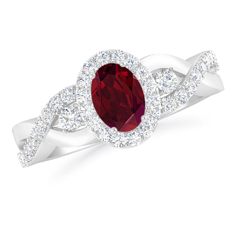 White Gold - Garnet