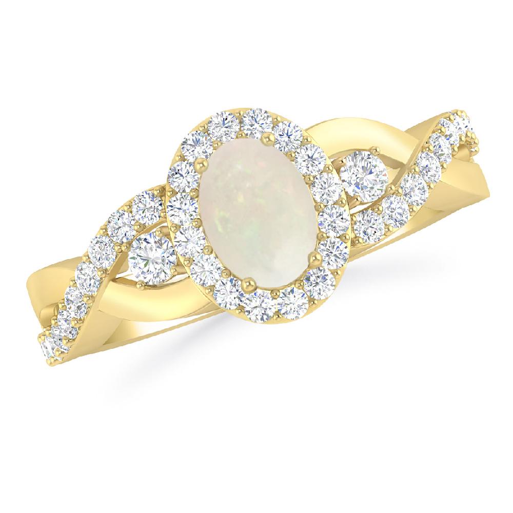 Yellow Gold - Opal