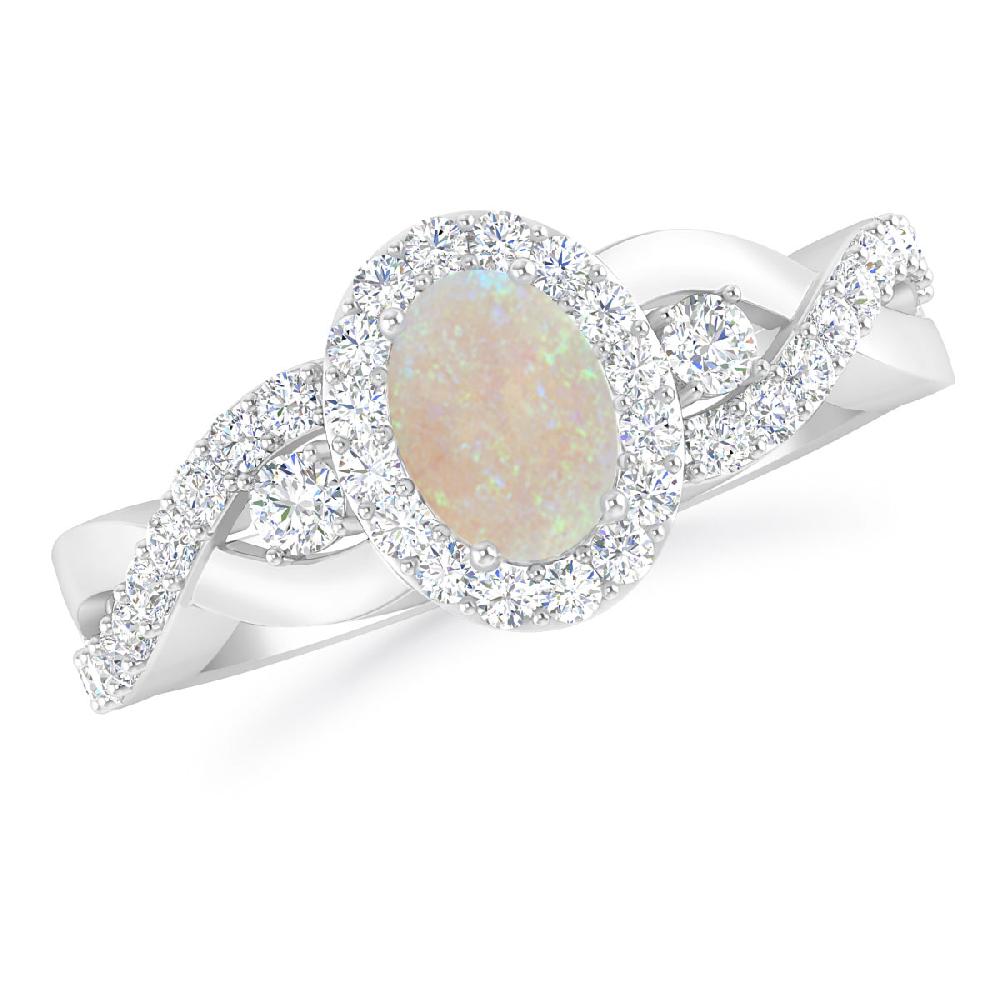 White Gold - Opal