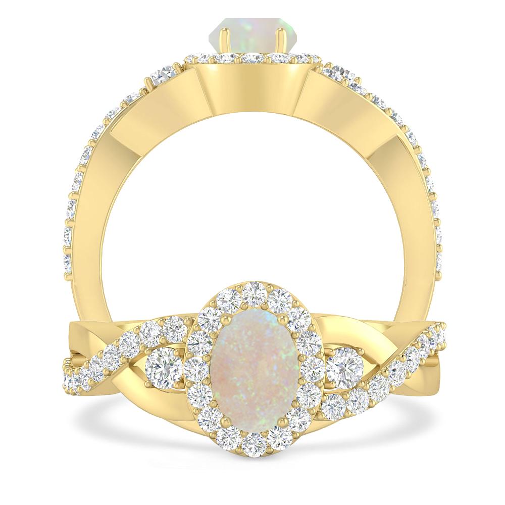 Yellow Gold - Opal