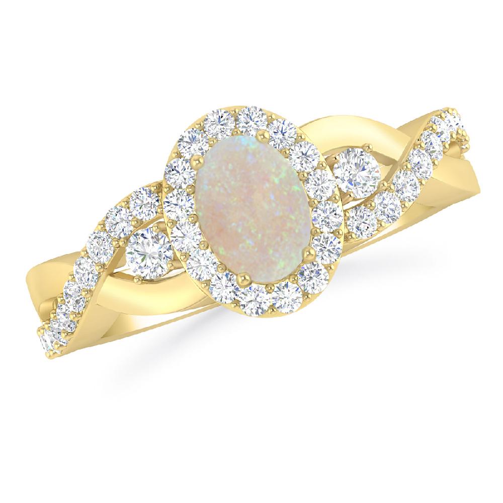 Yellow Gold - Opal