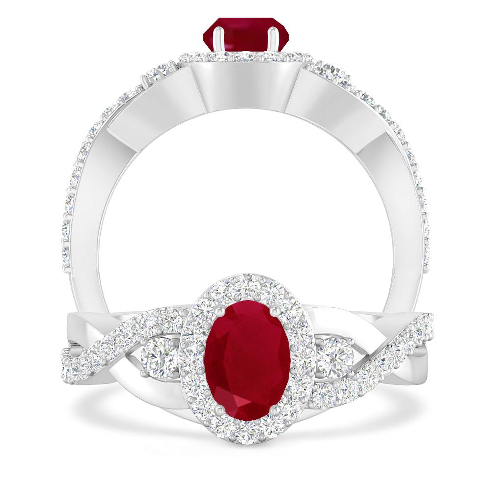 White Gold - Ruby