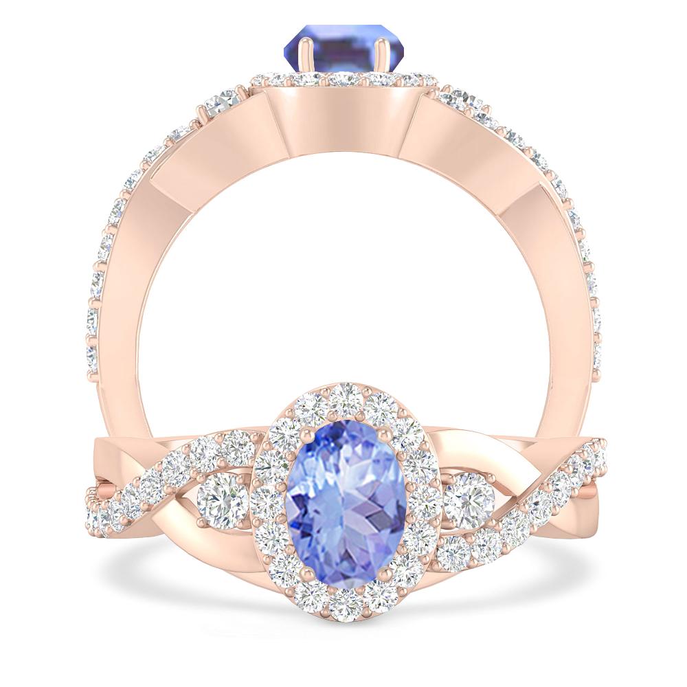 Rose Gold - Tanzanite