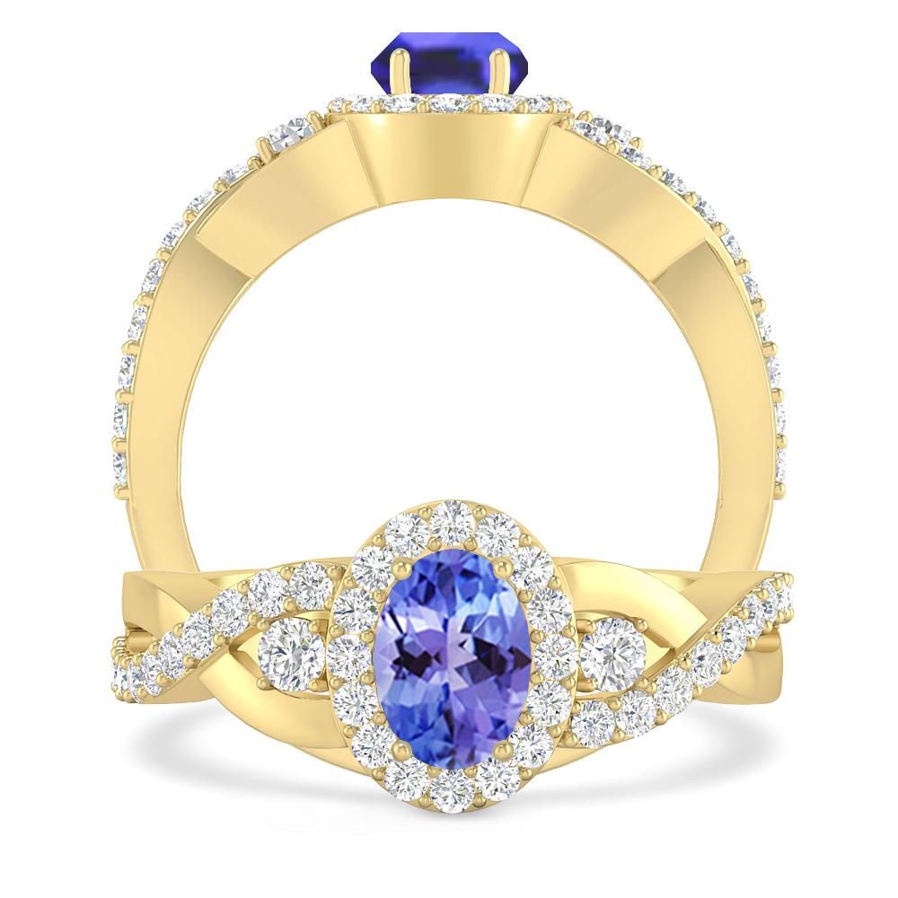 Yellow Gold - Tanzanite