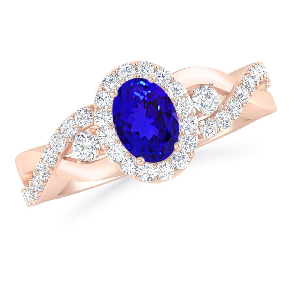 Rose Gold - Tanzanite