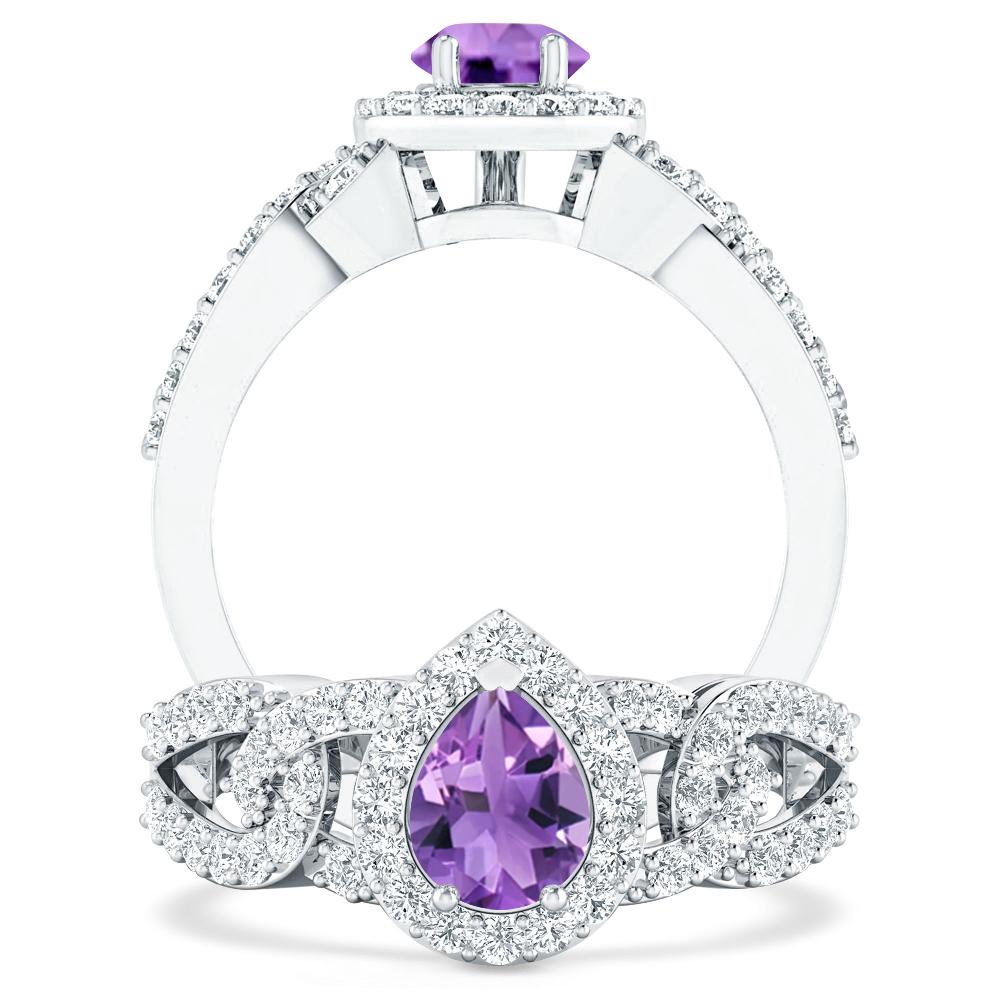White Gold - Amethyst