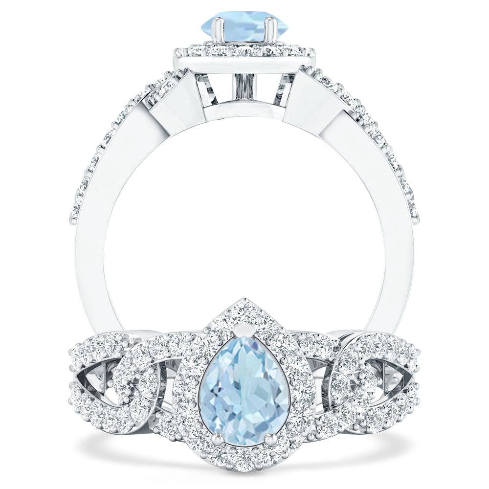 White Gold - Aquamarine