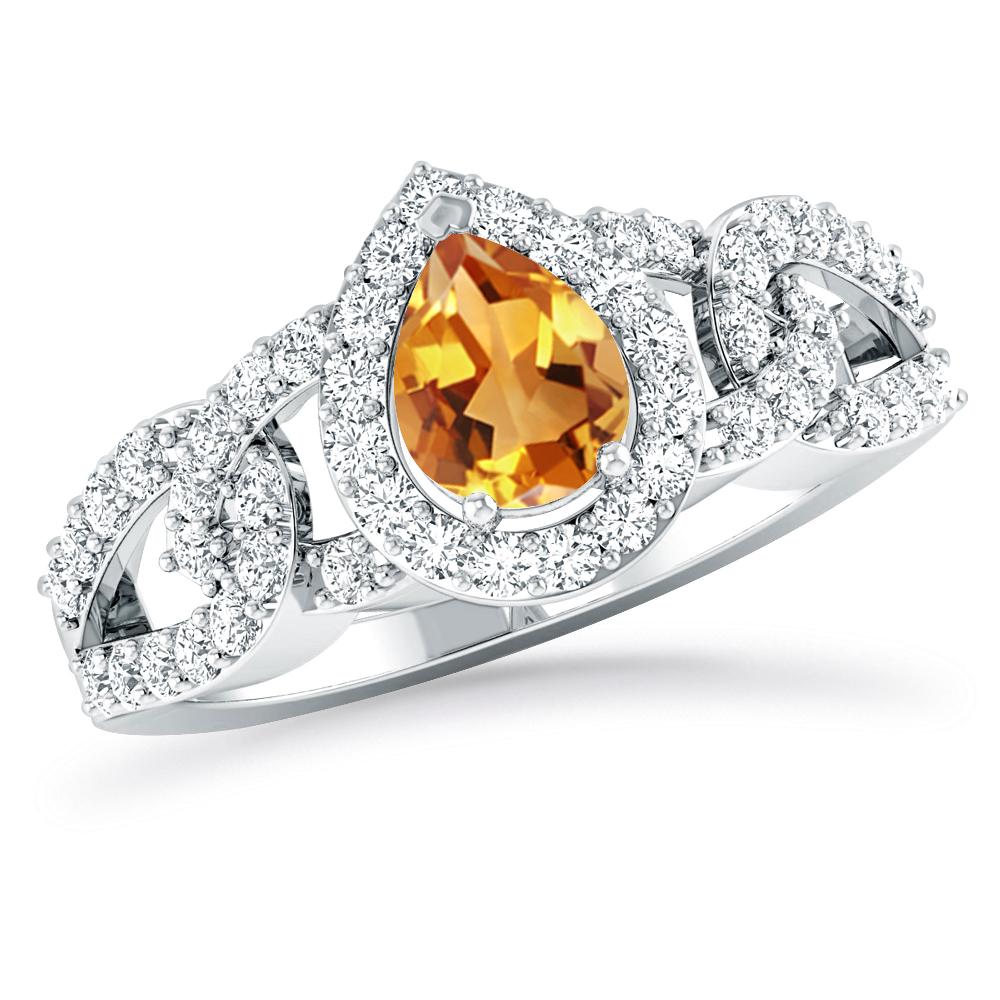 White Gold - Citrine