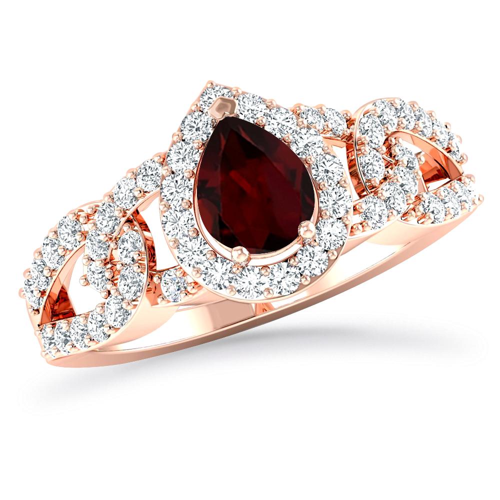 Rose Gold - Garnet