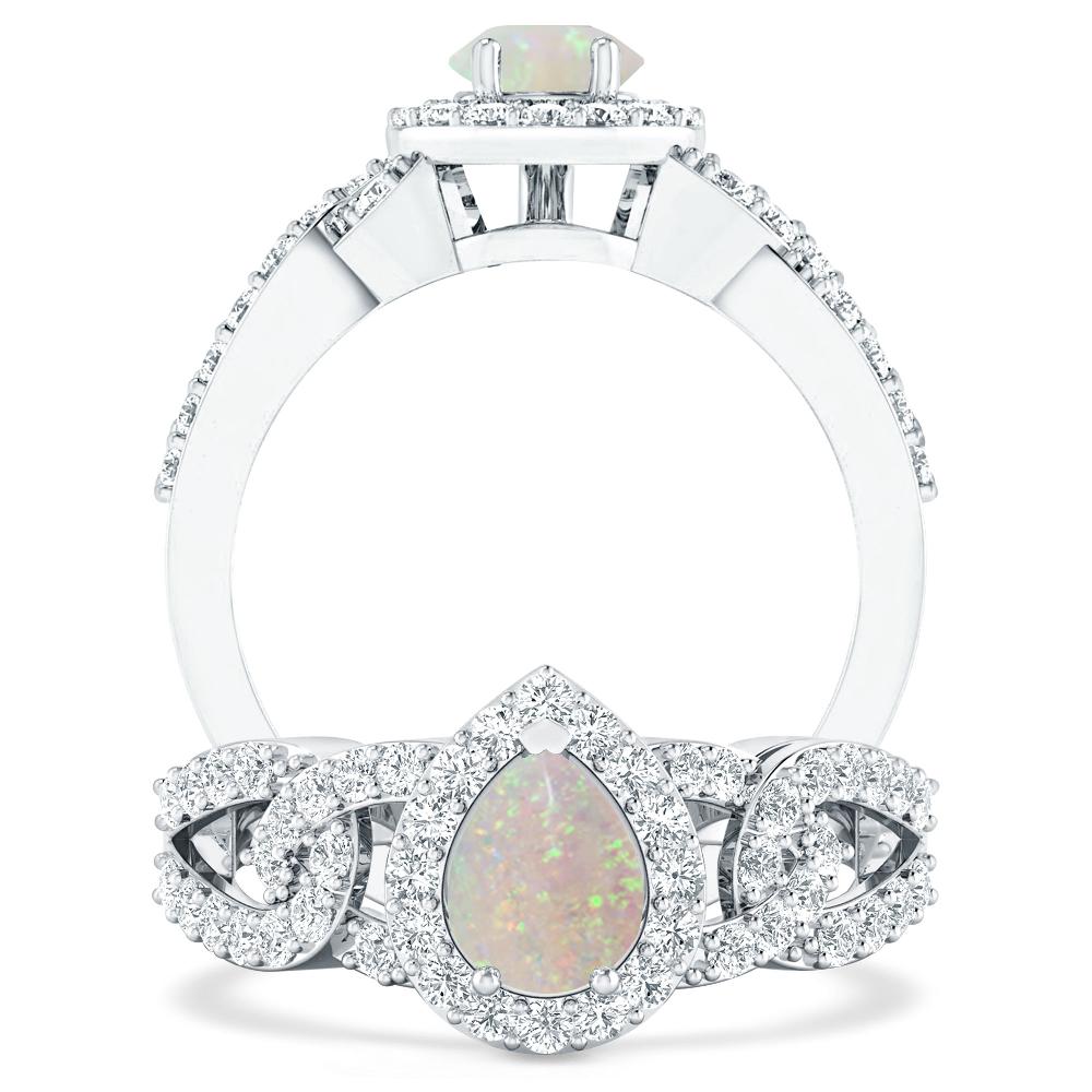 White Gold - Opal