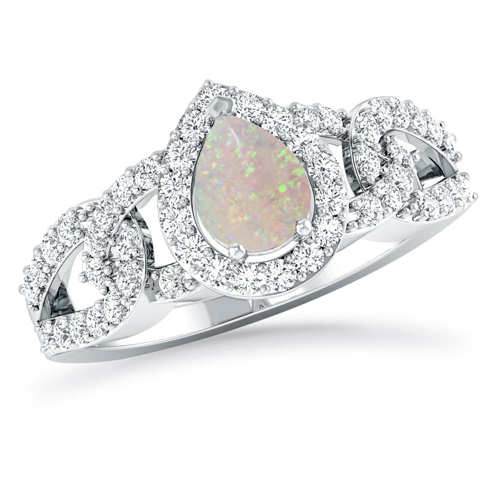 White Gold - Opal