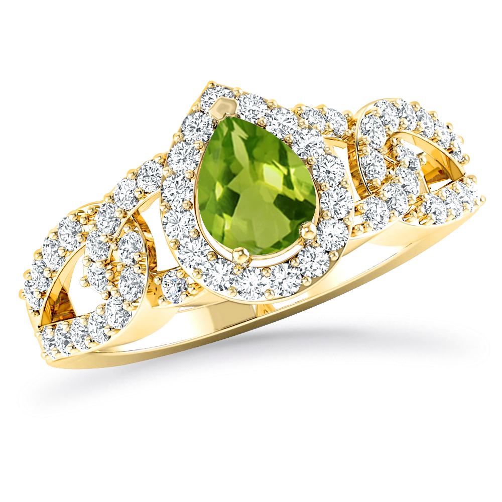 Yellow Gold - Peridot