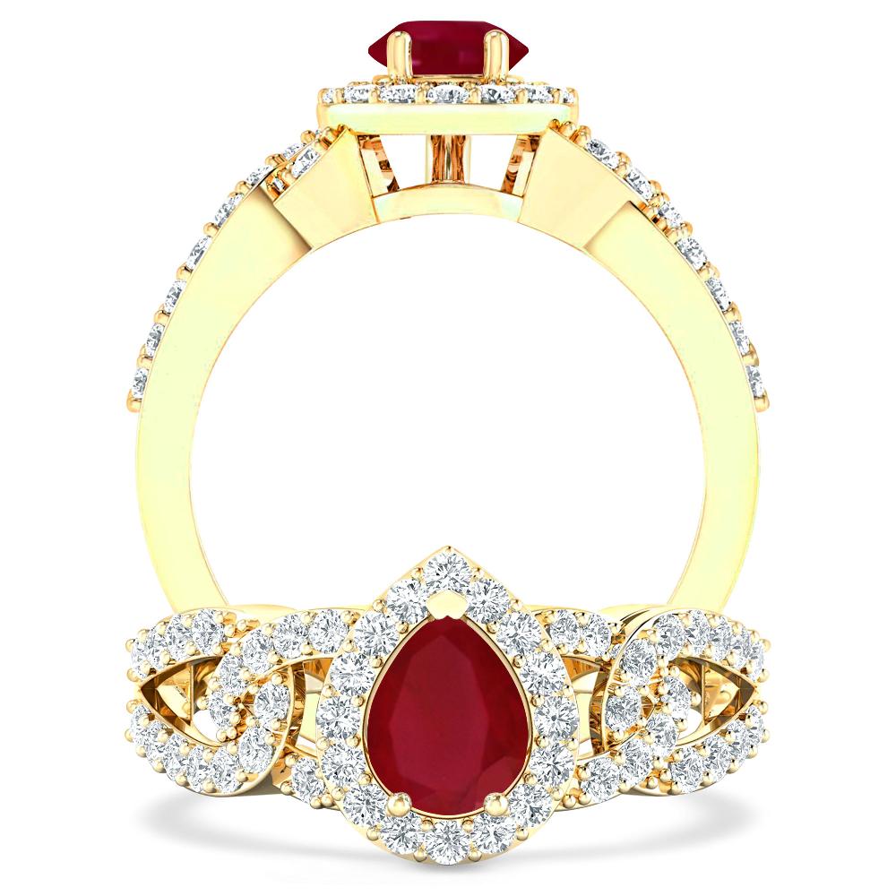 Yellow Gold - Ruby