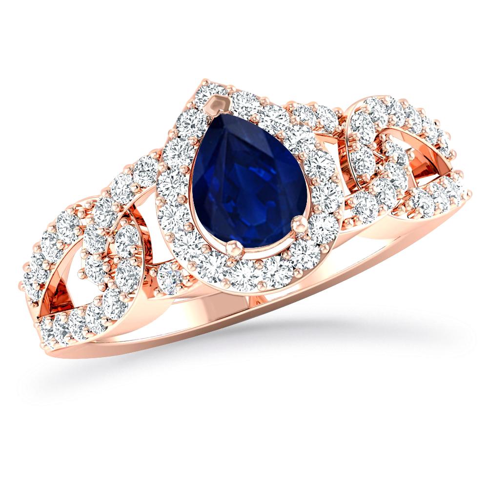 Rose Gold - Sapphire