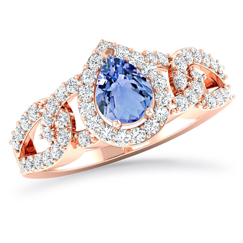 Rose Gold - Tanzanite