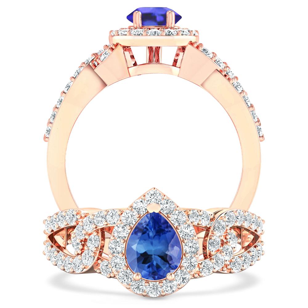 Rose Gold - Tanzanite
