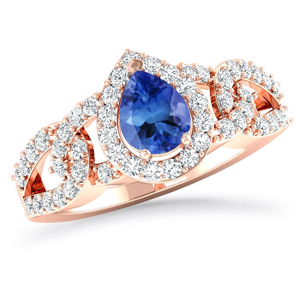 Rose Gold - Tanzanite