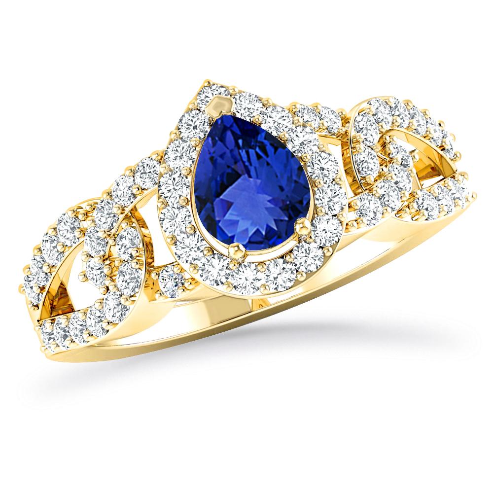 Yellow Gold - Tanzanite