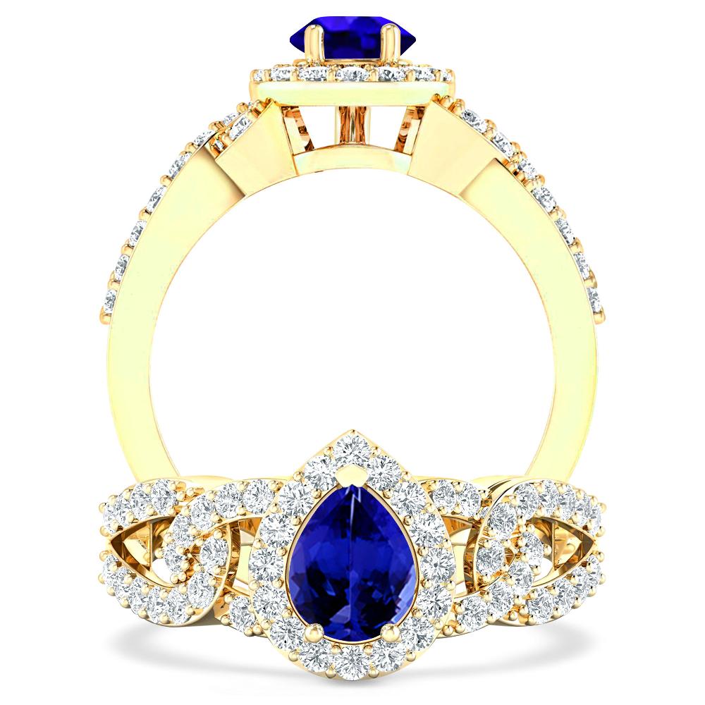 Yellow Gold - Tanzanite