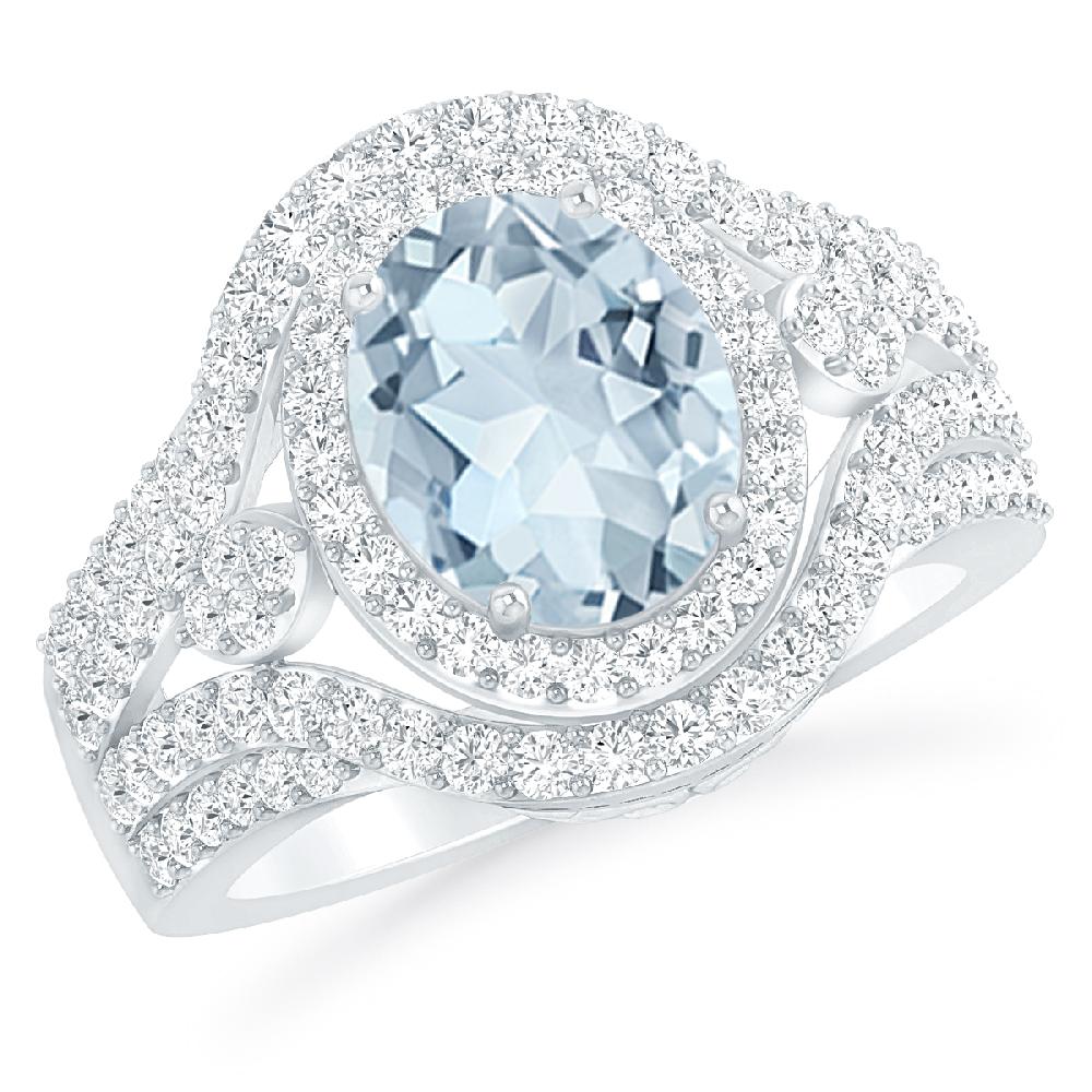White Gold - Aquamarine