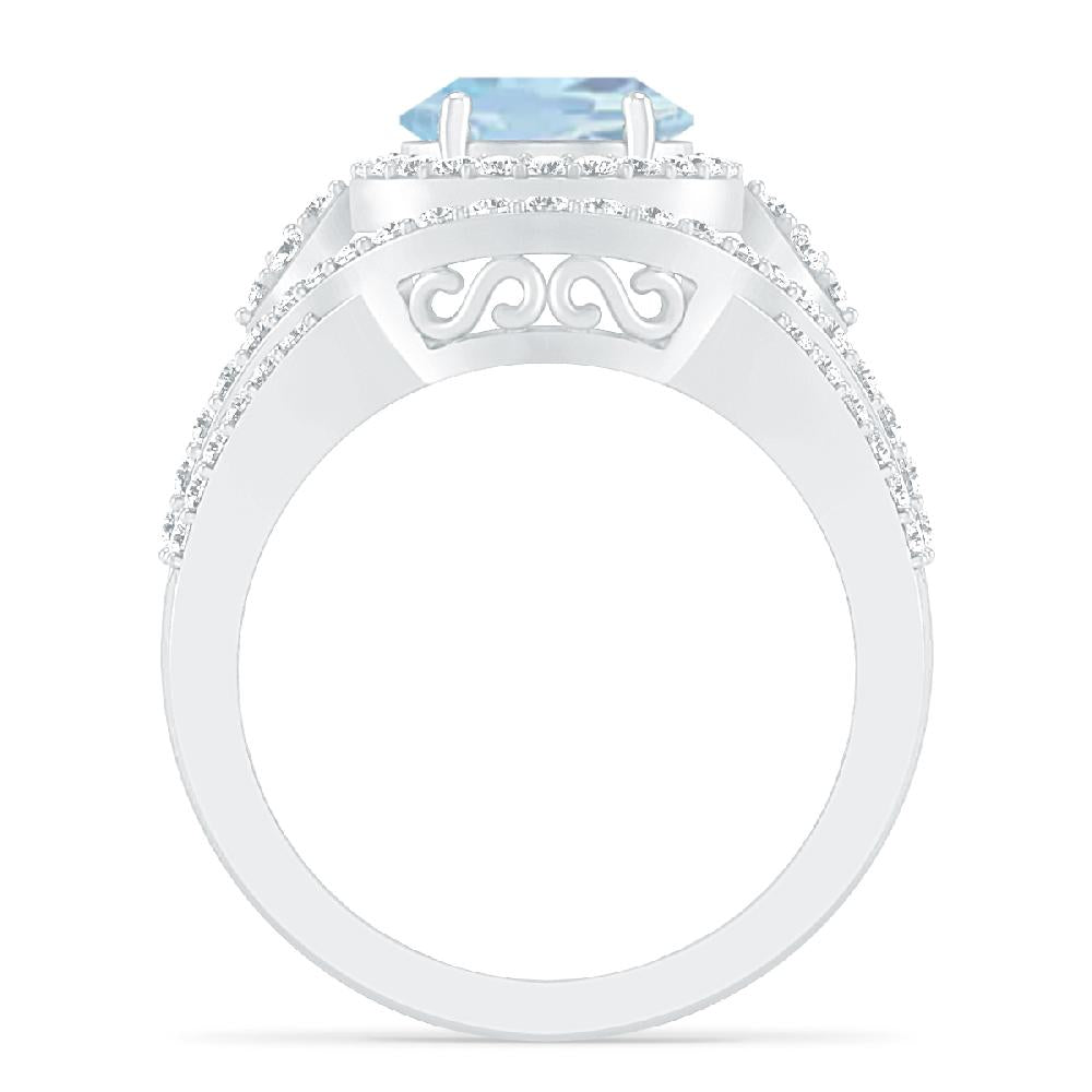 White Gold - Aquamarine
