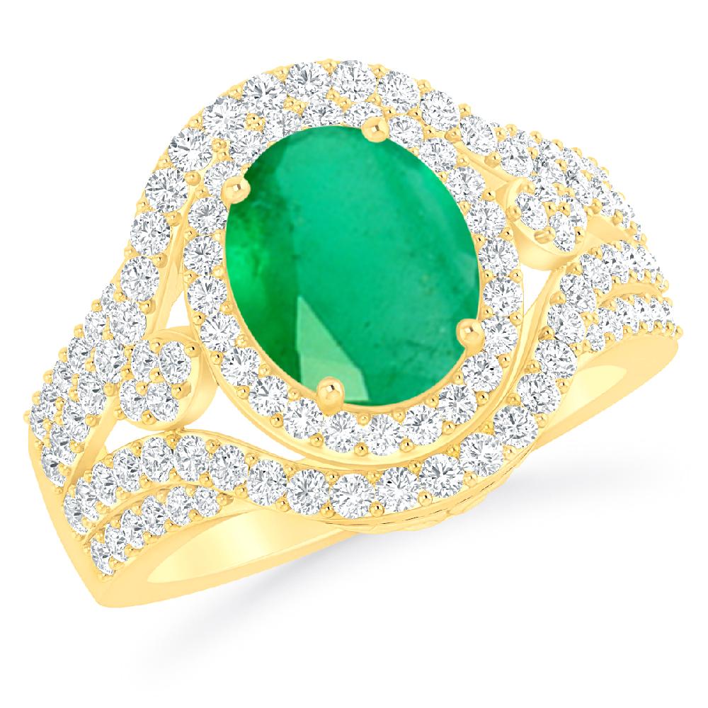 Yellow Gold - Emerald