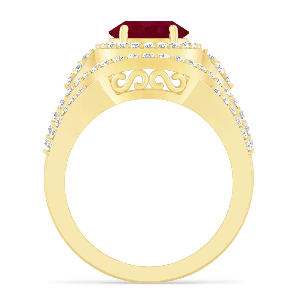 Yellow Gold - Garnet