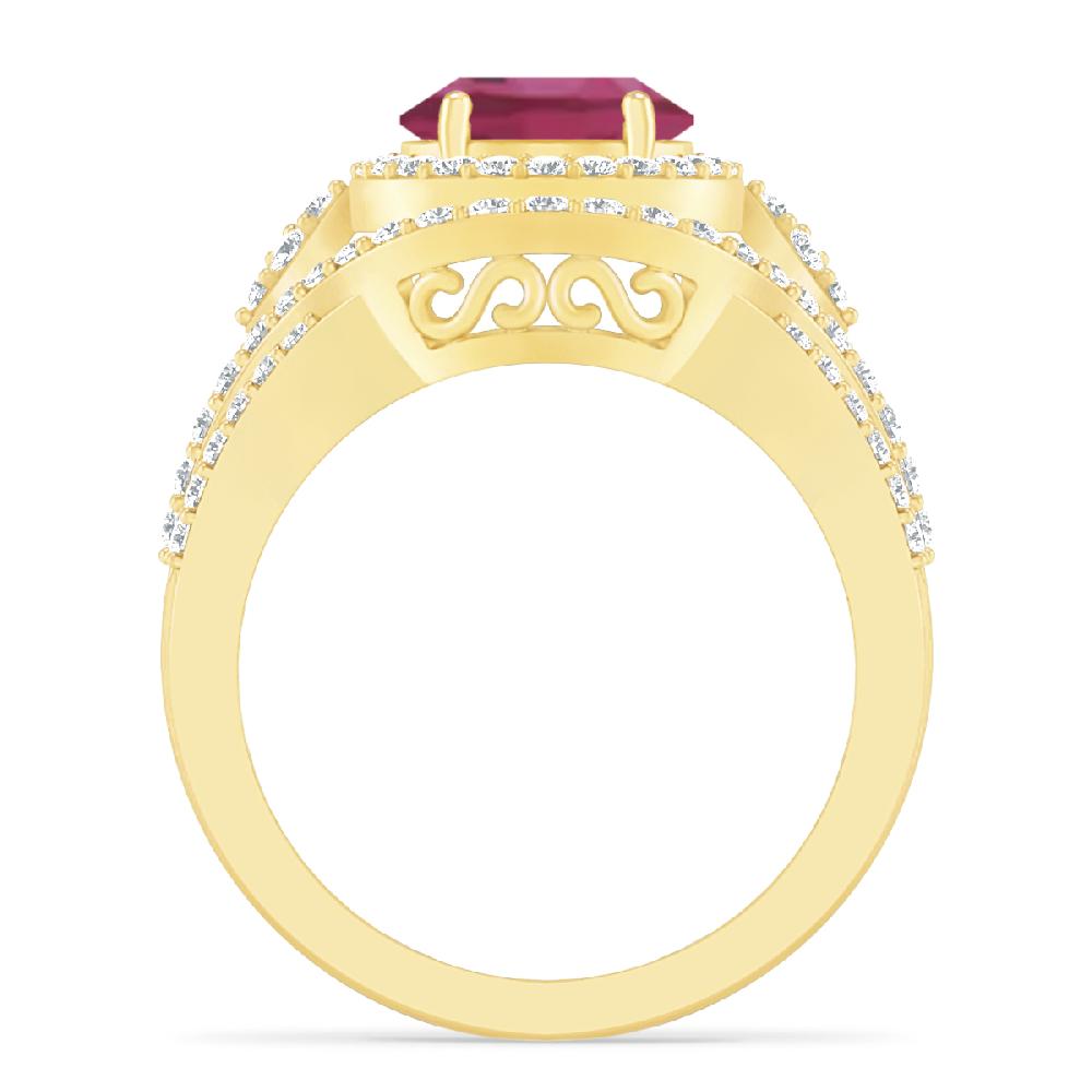 Yellow Gold - Pink Tourmaline
