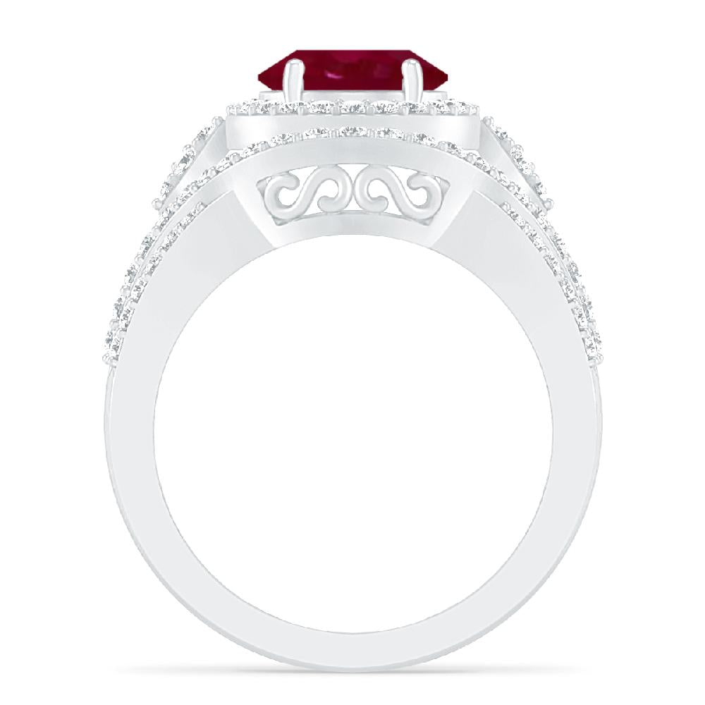 White Gold - Ruby