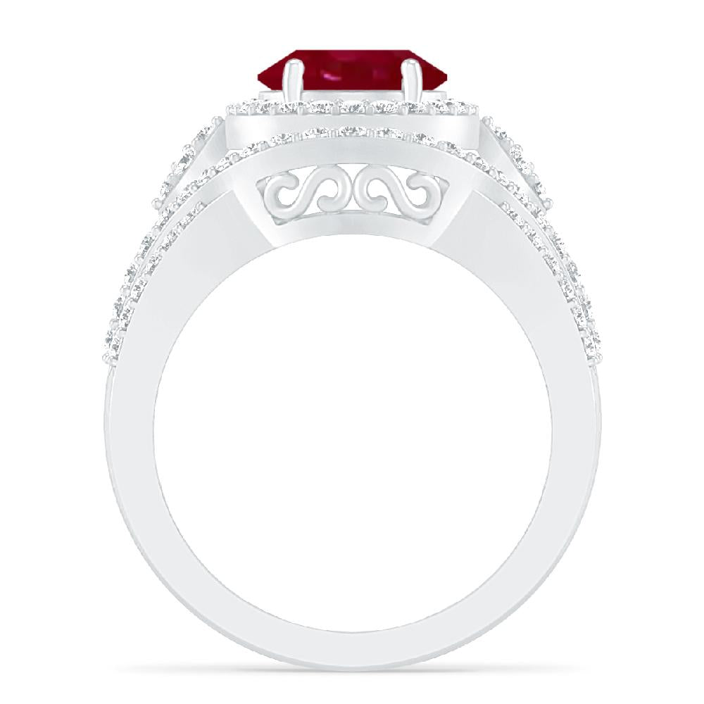 White Gold - Ruby