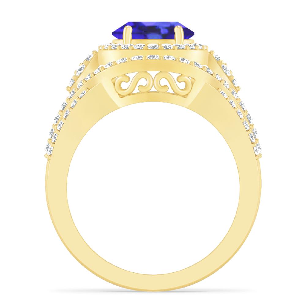 Yellow Gold - Tanzanite