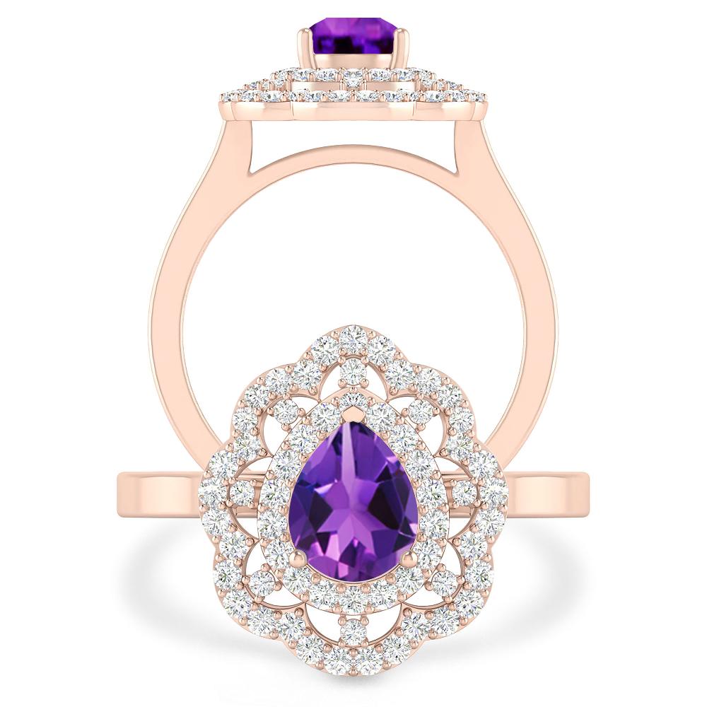 Rose Gold - Amethyst