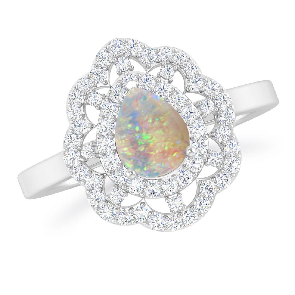 White Gold - Opal
