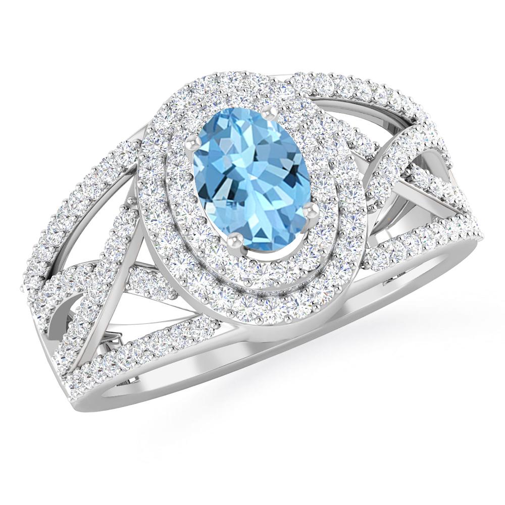 White Gold - Aquamarine