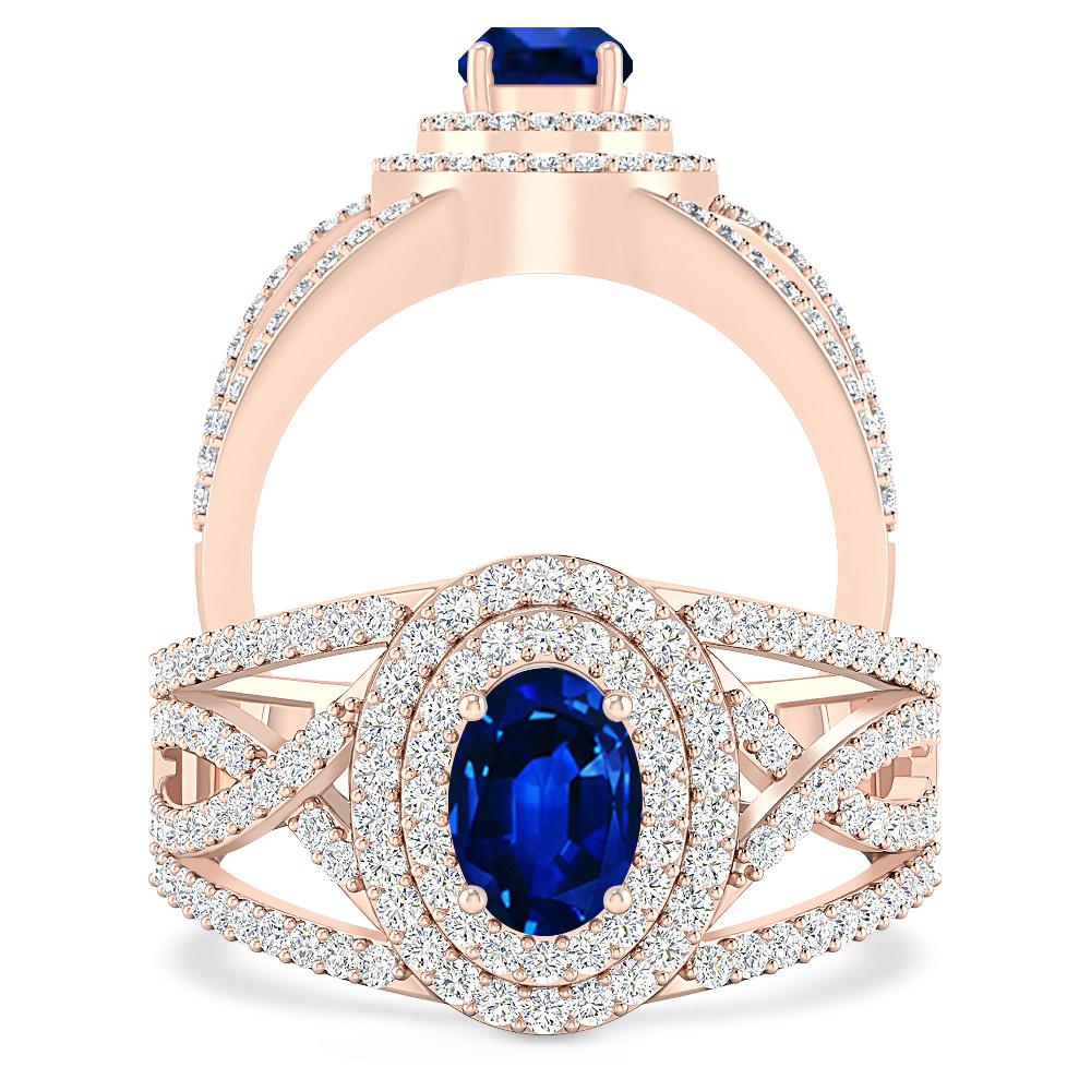Rose Gold - Sapphire
