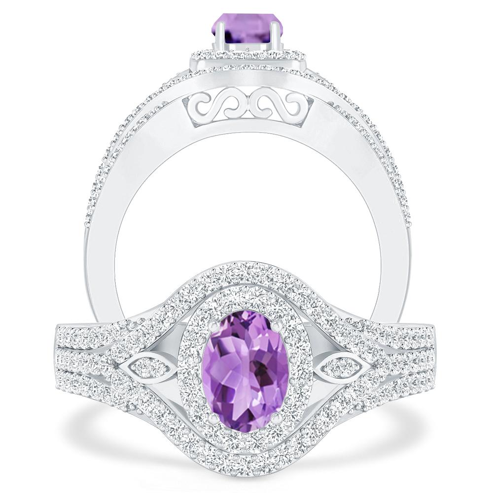 White Gold - Amethyst