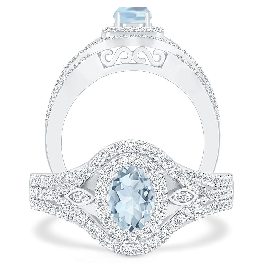 White Gold - Aquamarine
