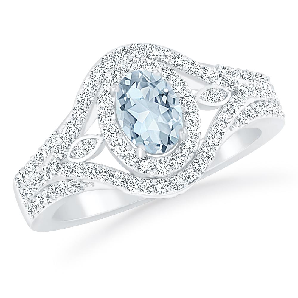 White Gold - Aquamarine