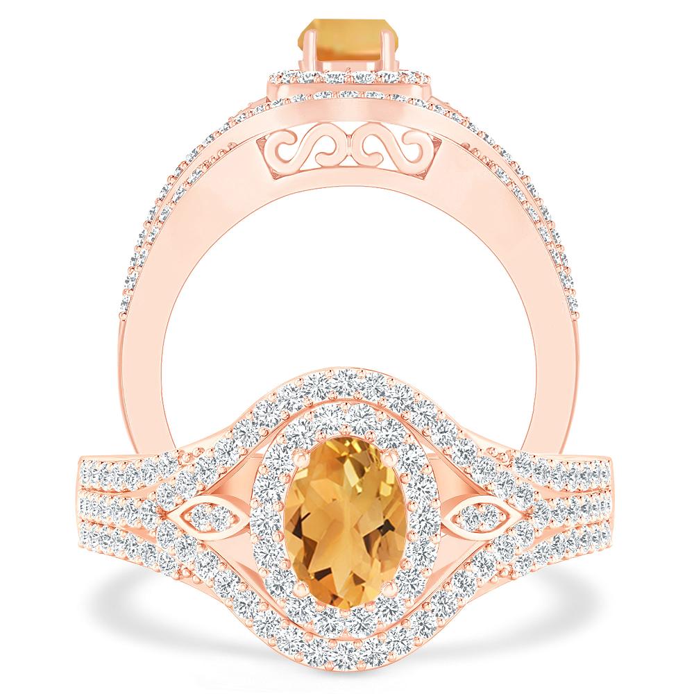 Rose Gold - Citrine