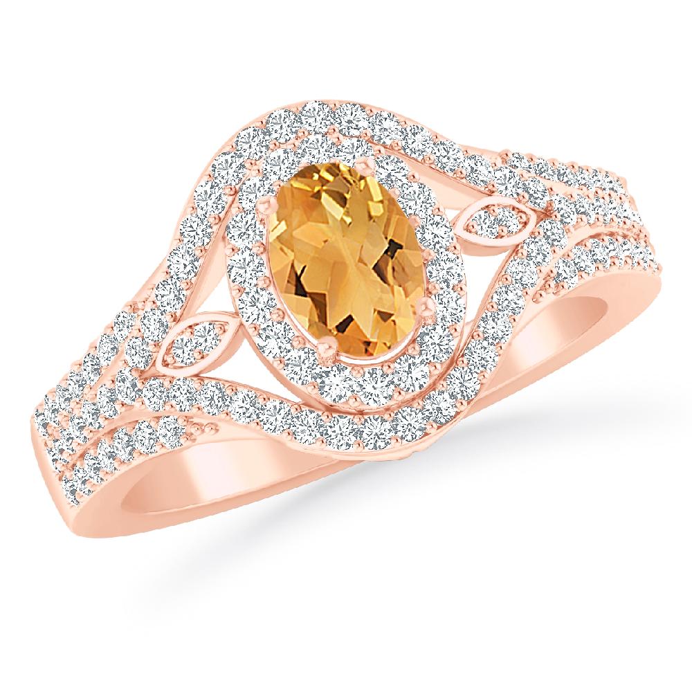 Rose Gold - Citrine