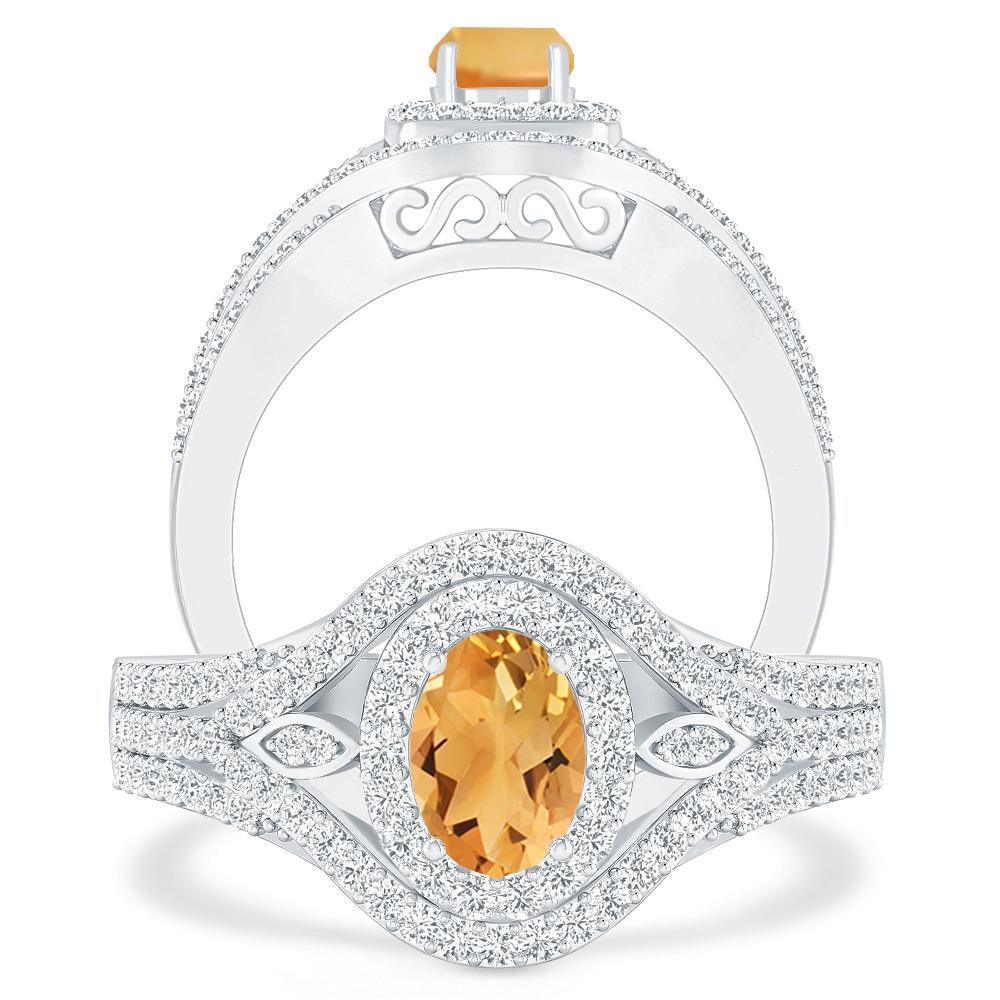 White Gold - Citrine