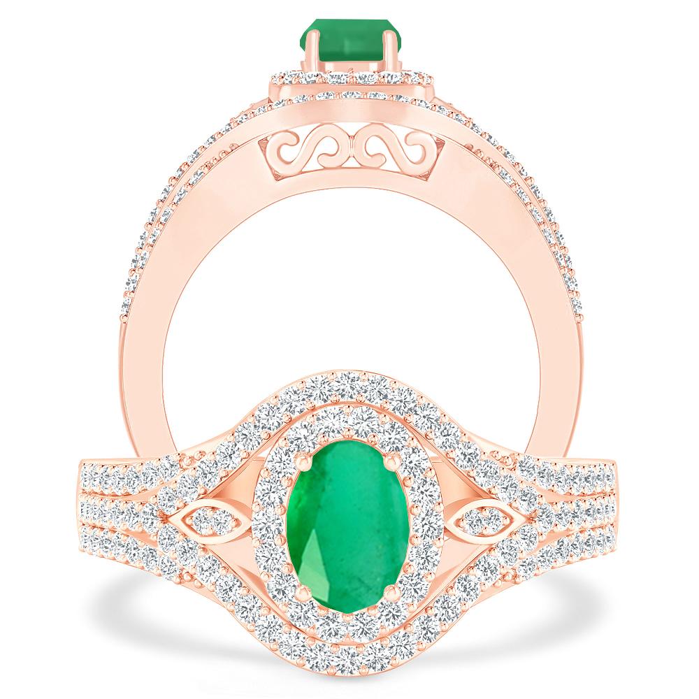 Rose Gold - Emerald