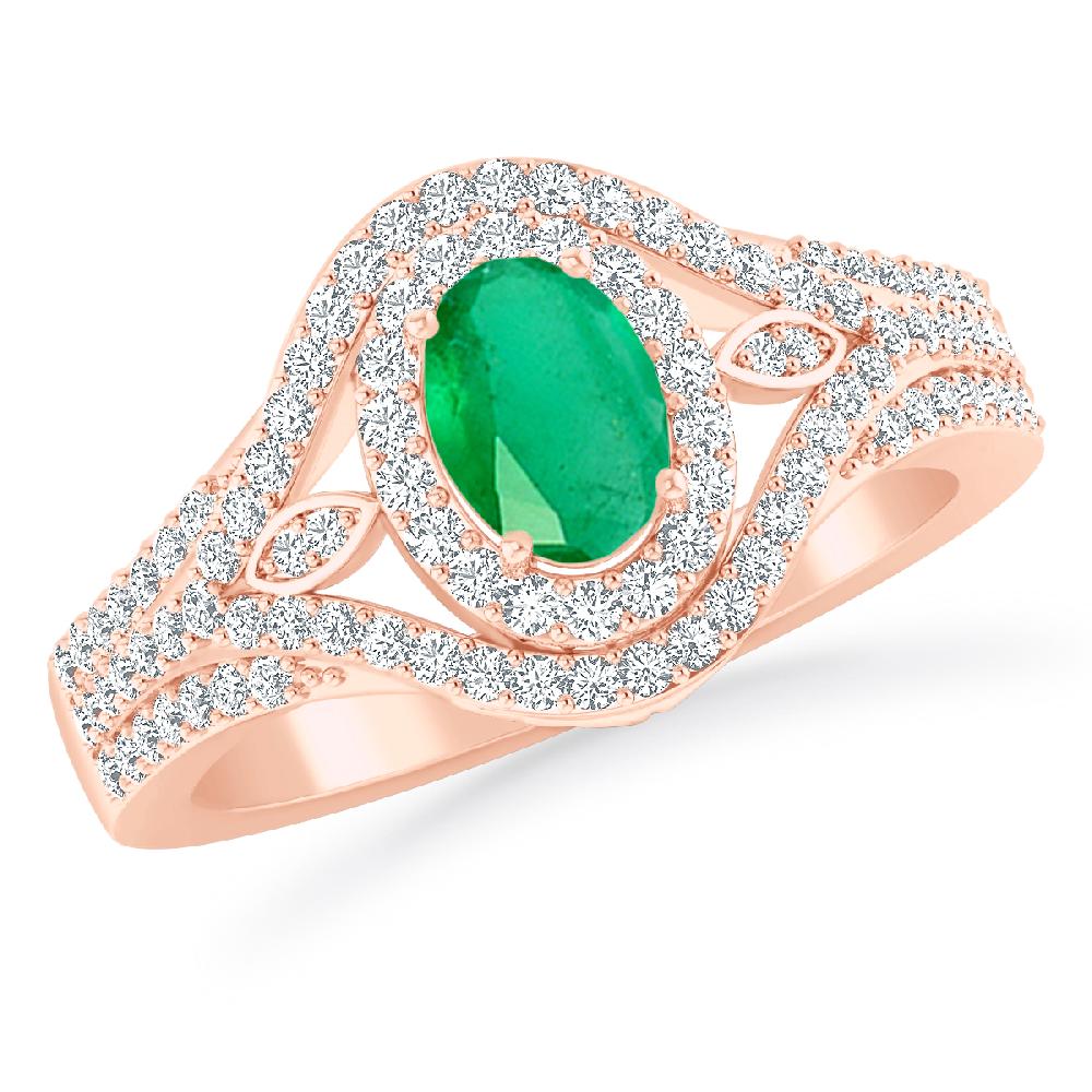 Rose Gold - Emerald