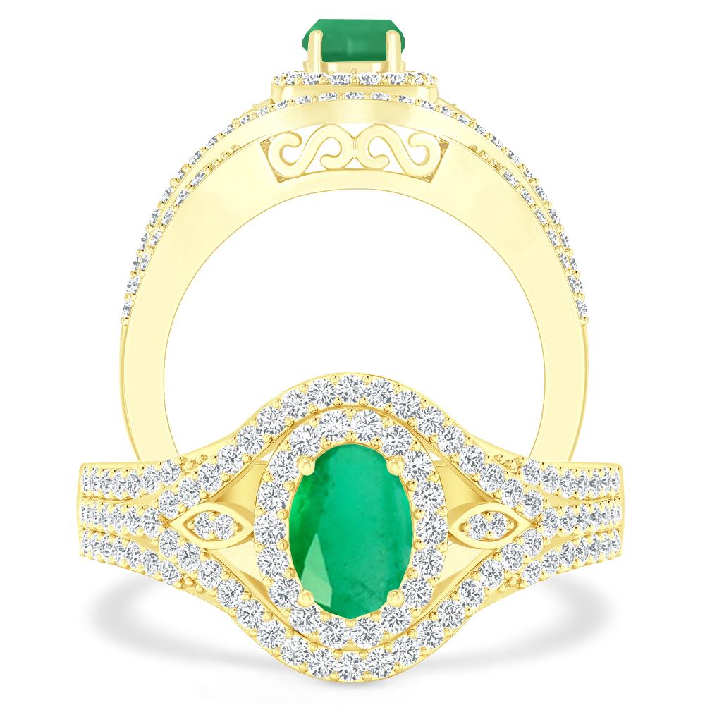 Yellow Gold - Emerald